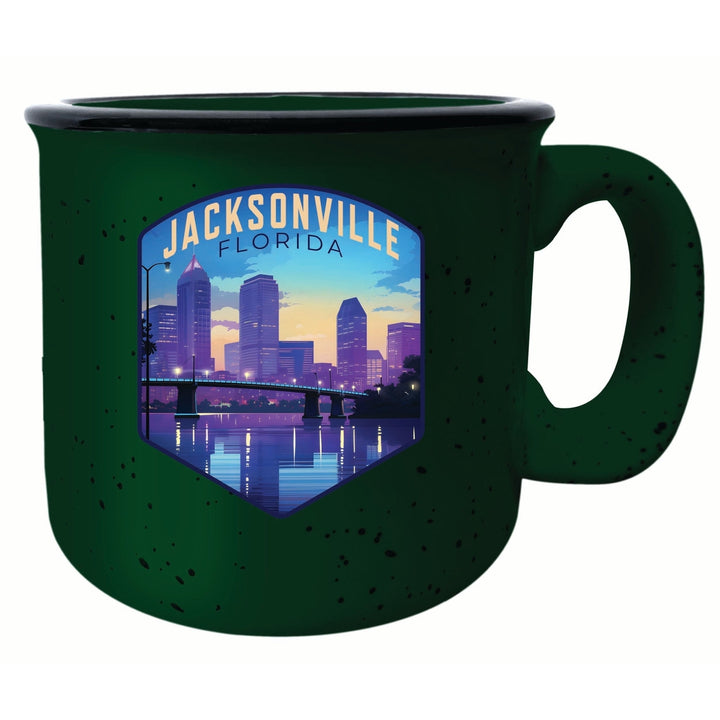 Jacksonville Florida Evening Cityscape Design Souvenir 16 oz Ceramic camping mug Image 4