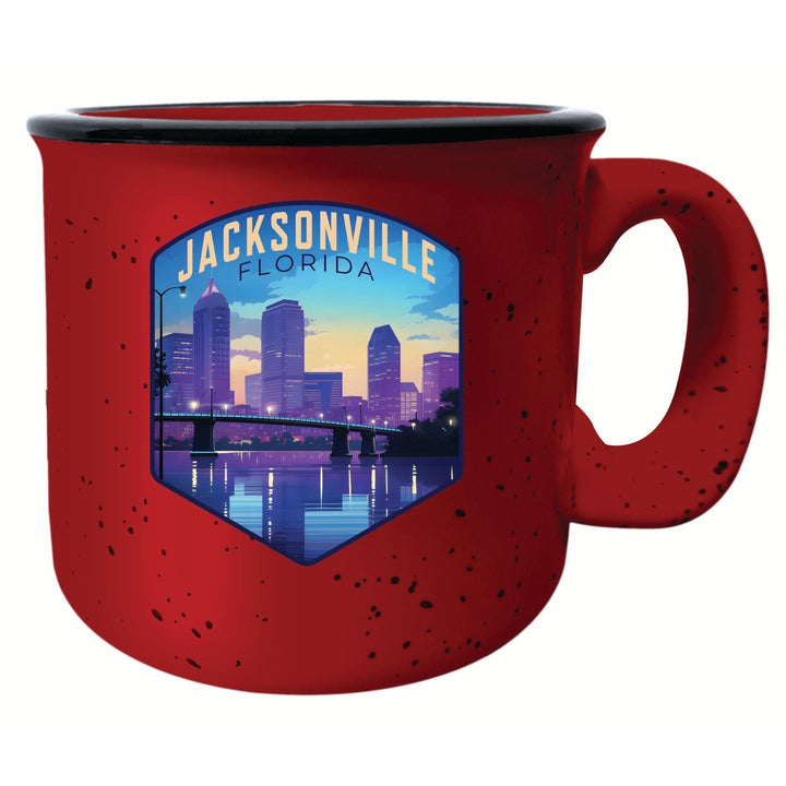 Jacksonville Florida Evening Cityscape Design Souvenir 16 oz Ceramic camping mug Image 6