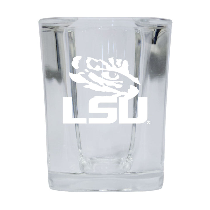 LSU Tigers 2 Ounce Shot Glass Square Officially Licensed Collegiate Product Image 1