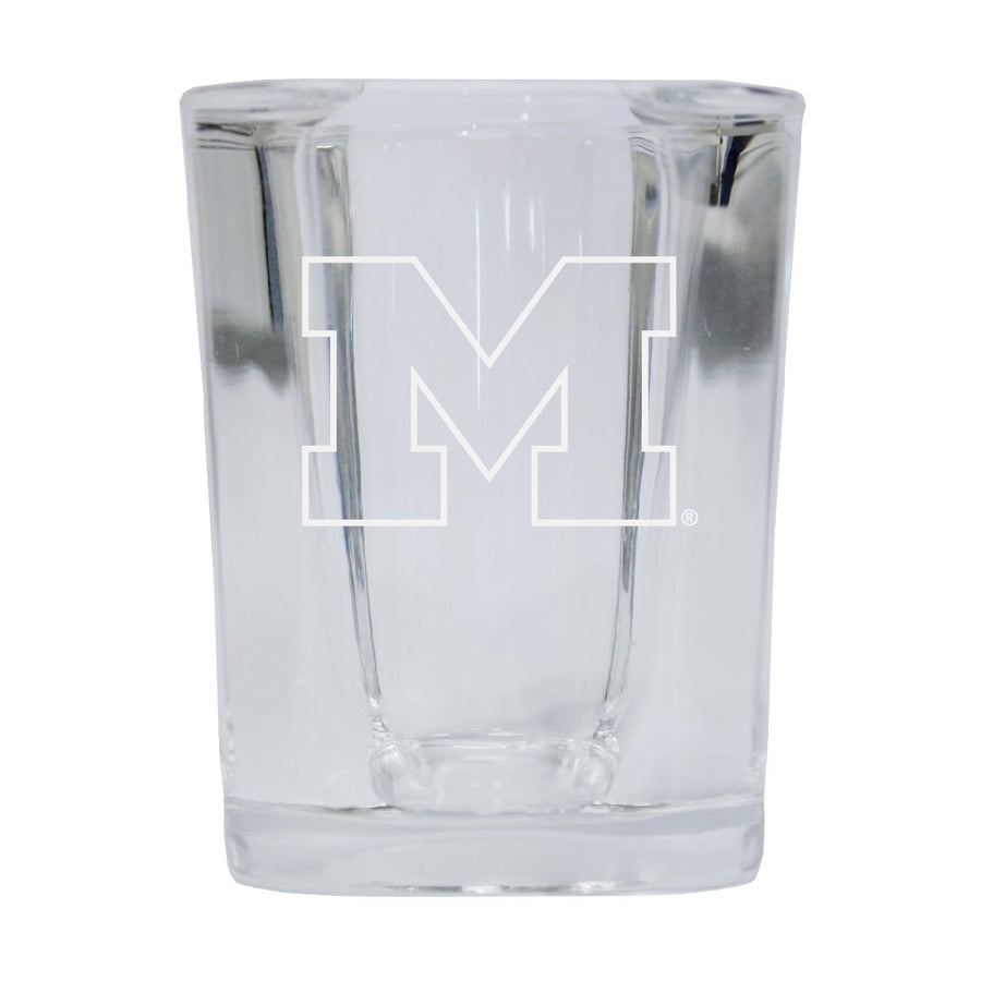 Michigan Wolverines 2 Ounce Shot Glass Square Officially Licensed Collegiate Product Image 1