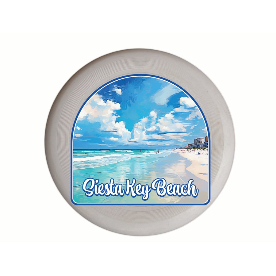 Siesta Key Beach Florida Oceanfront Design Souvenir Frisbee Flying Disc Image 1