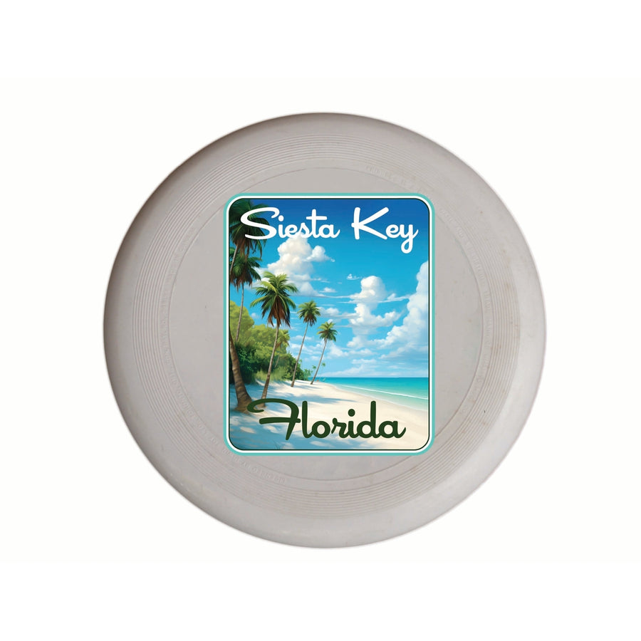 Siesta Key Beach Florida Tropical Beach Design Souvenir Frisbee Flying Disc Image 1