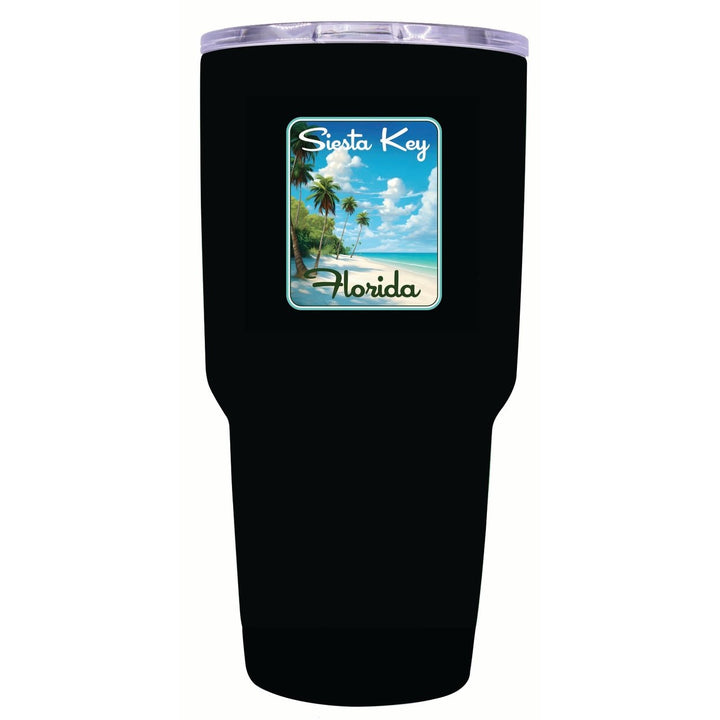 Siesta Key Beach Florida Tropical Beach Design Souvenir 24 oz Insulated Stainless Steel Tumbler Image 2