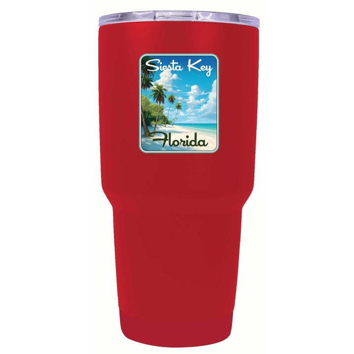 Siesta Key Beach Florida Tropical Beach Design Souvenir 24 oz Insulated Stainless Steel Tumbler Image 7