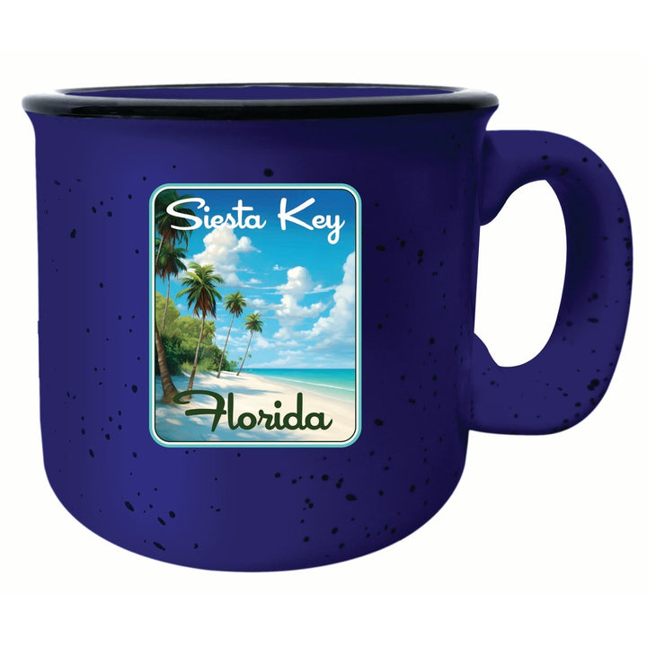 Siesta Key Beach Florida Tropical Beach Design Souvenir 16 oz Ceramic camping mug Image 2