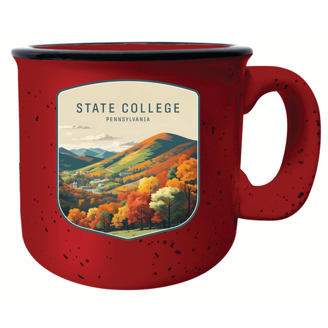 State College Pennsylvania Autumn Mountains Design Souvenir 16 oz Ceramic camping mug Image 3