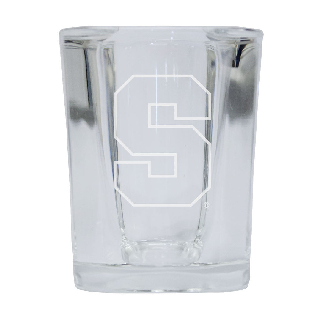 Syracuse Orange 2 Ounce Shot Glass Square Officially Licensed Collegiate Product Image 1