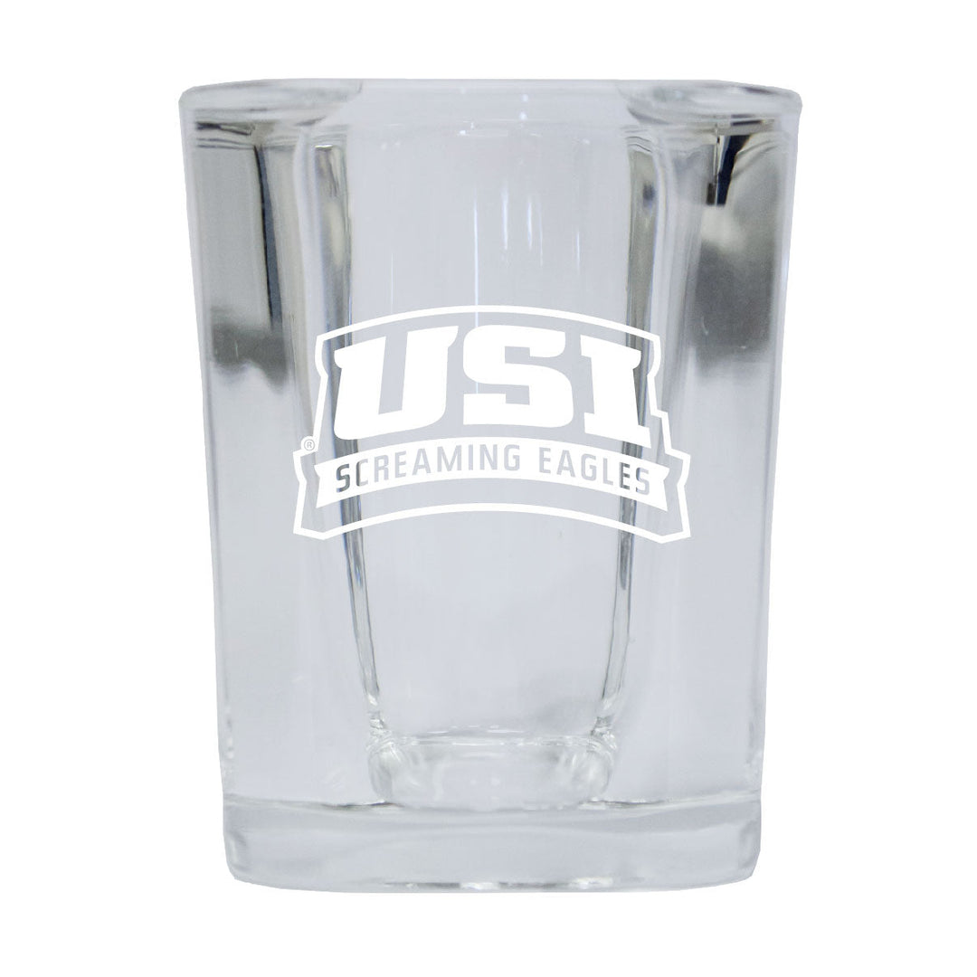 University of Southern Indiana 2 Ounce Shot Glass Square Officially Licensed Collegiate Product Image 1