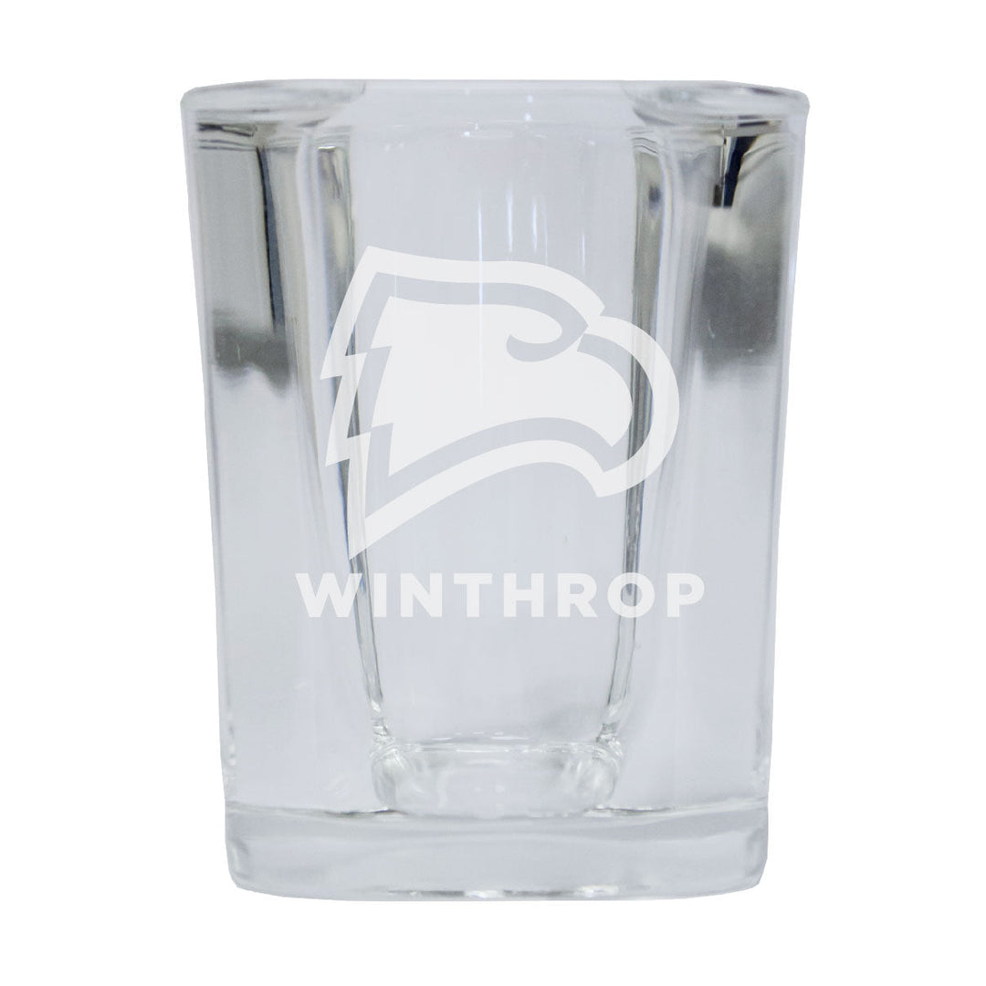 Winthrop University 2 Ounce Shot Glass Square Officially Licensed Collegiate Product Image 1