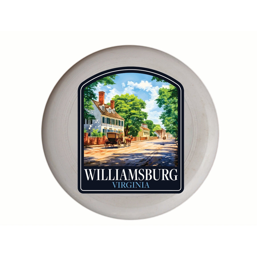 Williamsburg Virginia Colonial Street Design Souvenir Frisbee Flying Disc Image 1