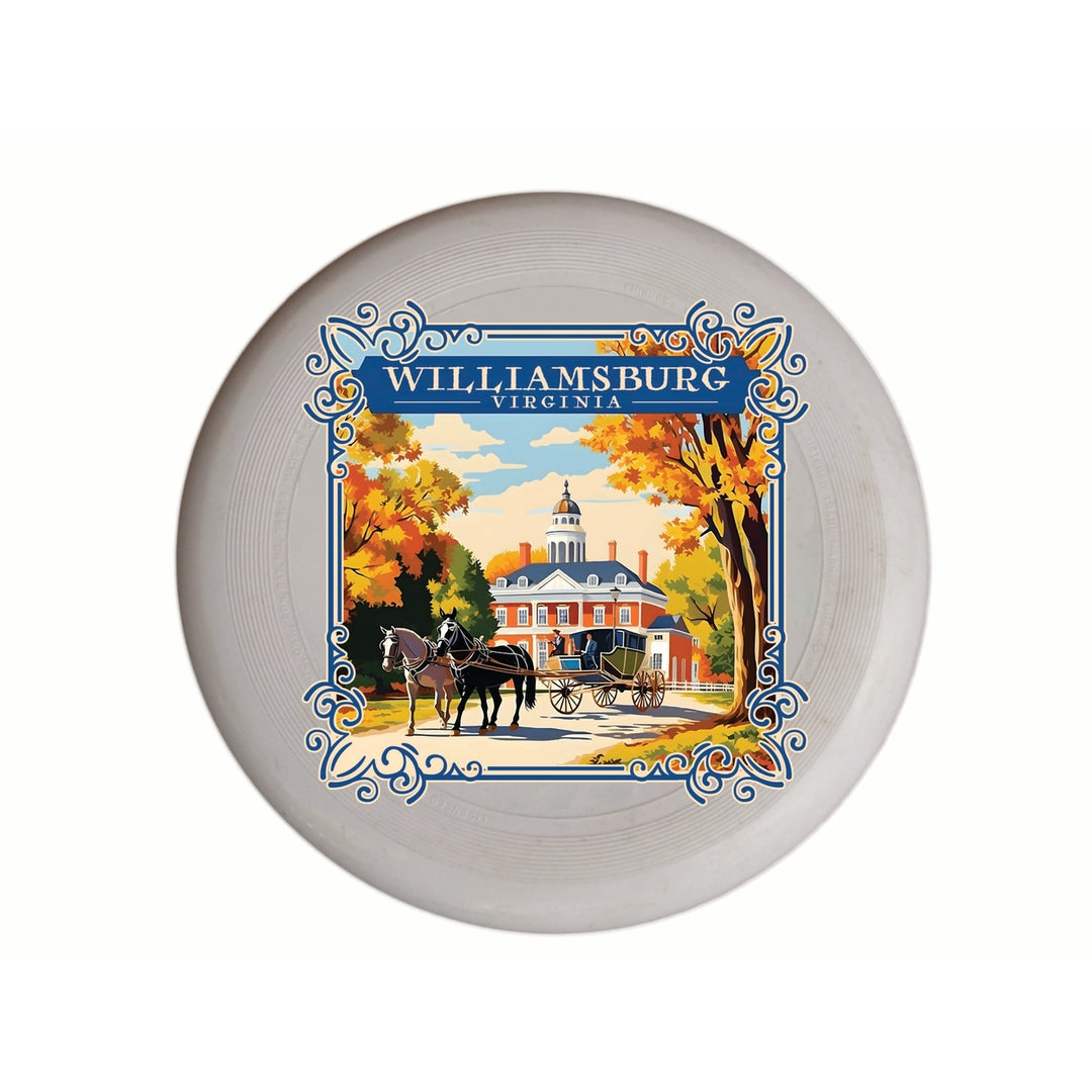 Williamsburg Virginia Governors Palace Design Souvenir Frisbee Flying Disc Image 1