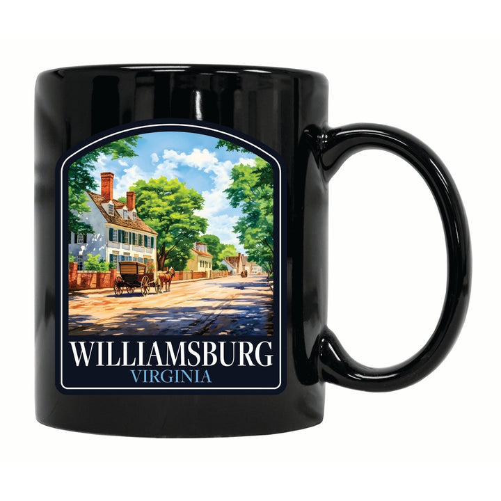 Williamsburg Virginia Colonial Street Design Souvenir 12 oz Ceramic Coffee Mug Image 2