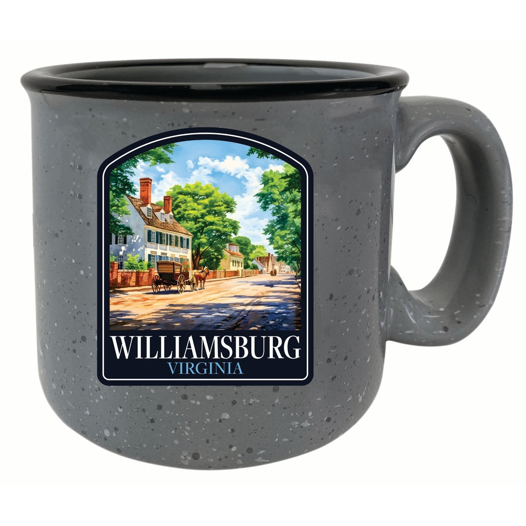 Williamsburg Virginia Colonial Street Design Souvenir 16 oz Ceramic camping mug Image 1