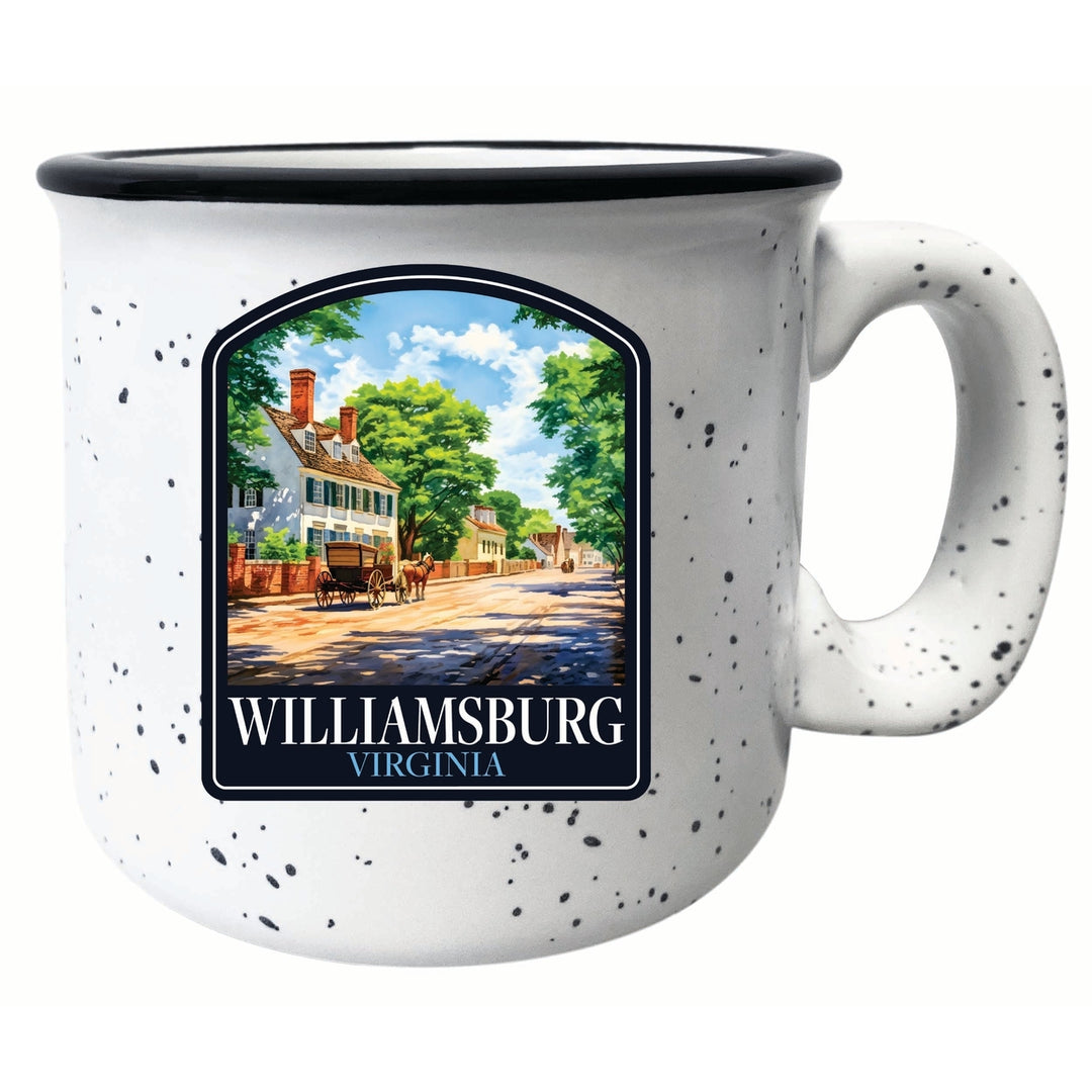 Williamsburg Virginia Colonial Street Design Souvenir 16 oz Ceramic camping mug Image 2