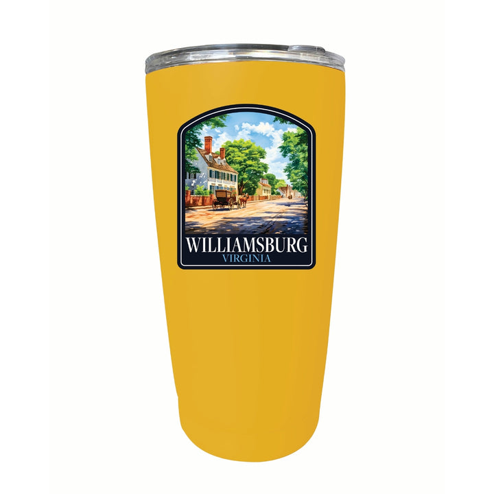 Williamsburg Virginia Colonial Street Design Souvenir 16 oz Insulated Tumbler STAINLESS STEEL Image 11