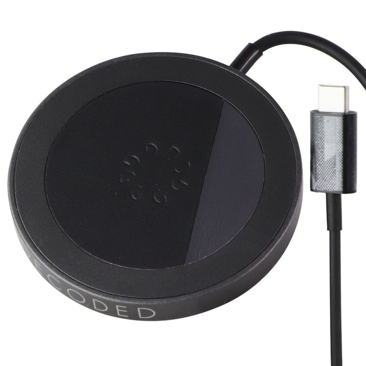 Decoded (15W) Wireless Charging Puck Made with Nike Grind for MagSafe - Black Image 1