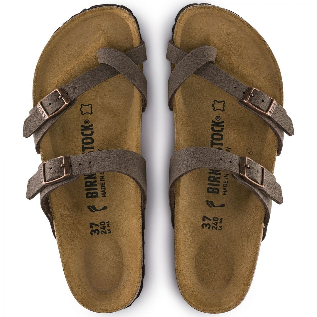 BIRKENSTOCK Mayari Mocha Sandals Womens Size 40-M Birkibuc Regular Width 0071061 Image 3