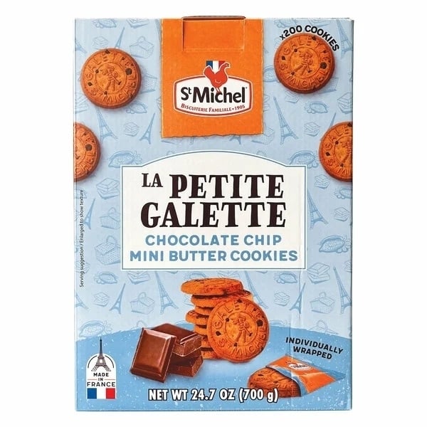 St. Michel La Petite Galette Chocolate Chip Mini Butter Cookies200 Count Image 1