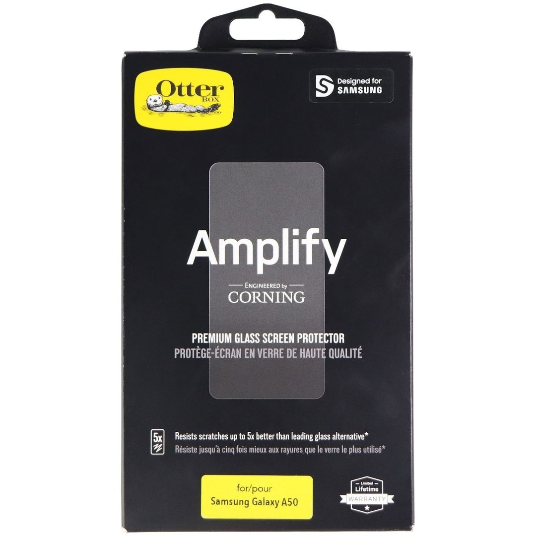 OtterBox Amplify Premium Glass Screen Protector for Samsung Galaxy A50 - Clear Image 1