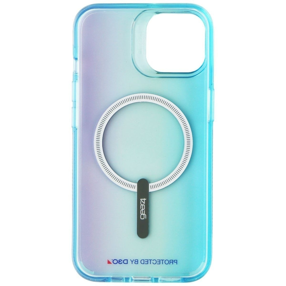 Gear4 ZAGG Milan Snap Case for MagSafe for iPhone 14 - Aurora Ombre Blue Image 3