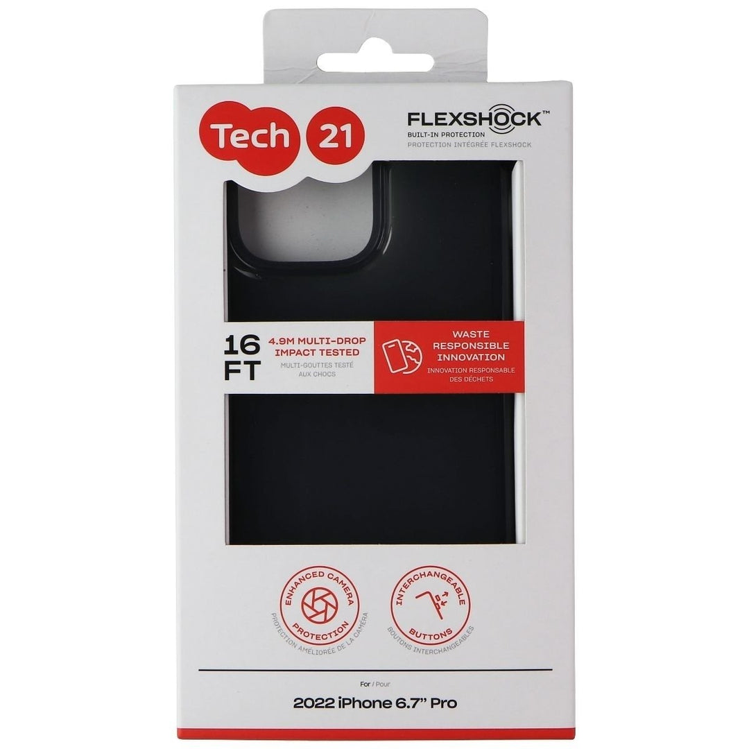 Tech21 EvoCheck Series Gel Case for Apple iPhone 14 Pro Max - Black Image 1