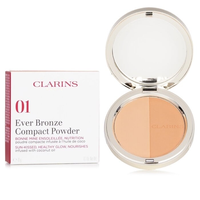 Clarins - Ever Bronze Compact Powder - 01 Light(10g/0.3oz) Image 2