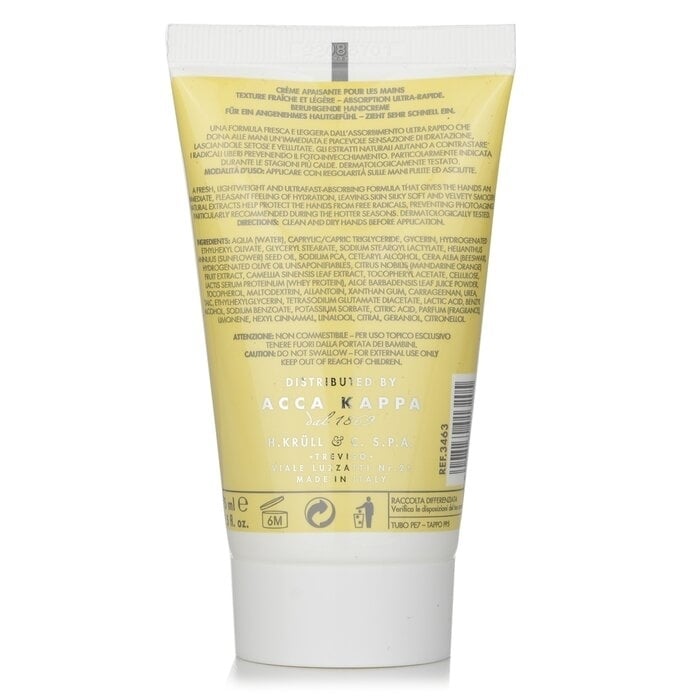 Acca Kappa - Green Mandarin Hand Cream(75ml/2.5oz) Image 2