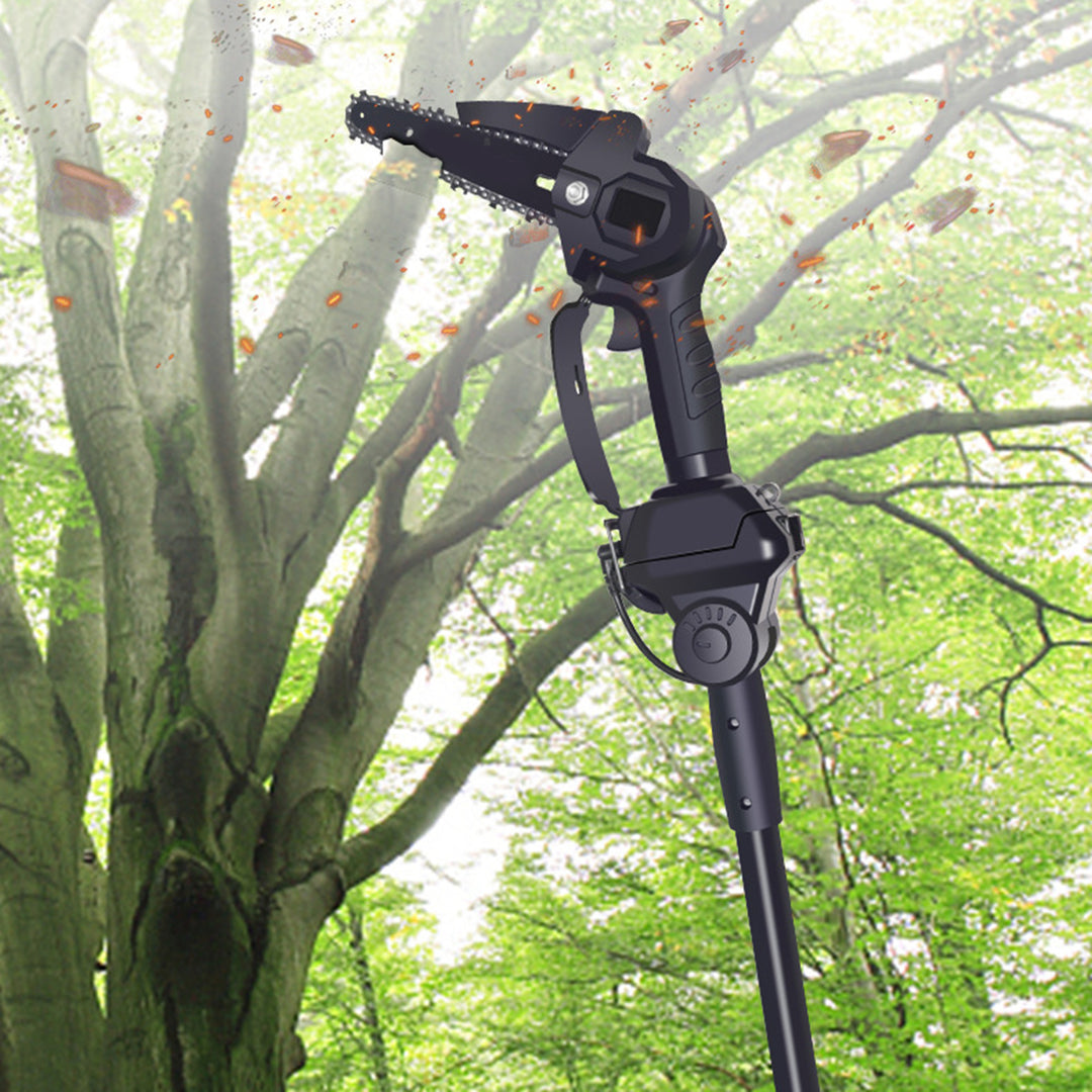 1 Set High Branch Saw Rechargeable High Power Motor Detachable Telescopic Pole Tree Pruning Portable Cordless Electric Image 9