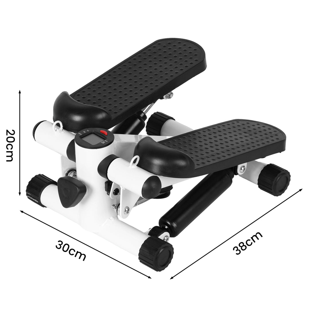 Home Exercise Steppers Mini Steppers with Bands Air Powered Stair Steppers with Weight Loading Super Quiet Hydraulic Image 6