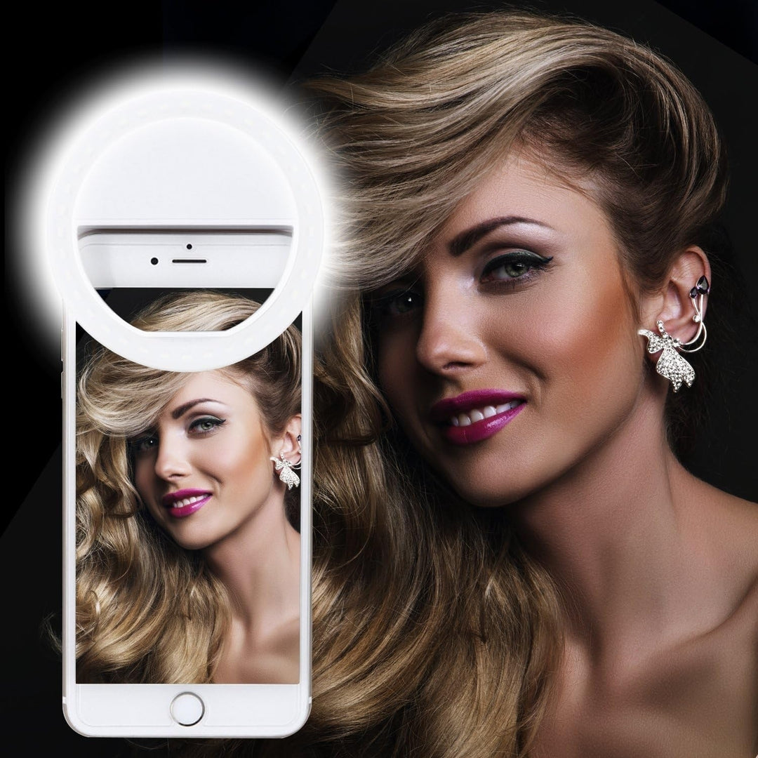 Smartphone Selfie Clip-On Light PLED23 Rechargeable Adjustable Brightness Portable Image 3