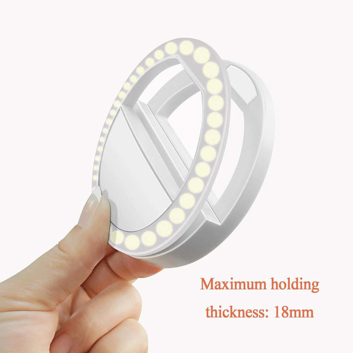 Smartphone Selfie Clip-On Light PLED23 Rechargeable Adjustable Brightness Portable Image 4