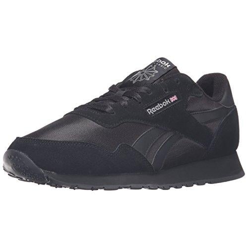 Reebok Mens Royal Nylon Classic Sneakers Black/Black/Carbon BD1554 Size Options Image 1