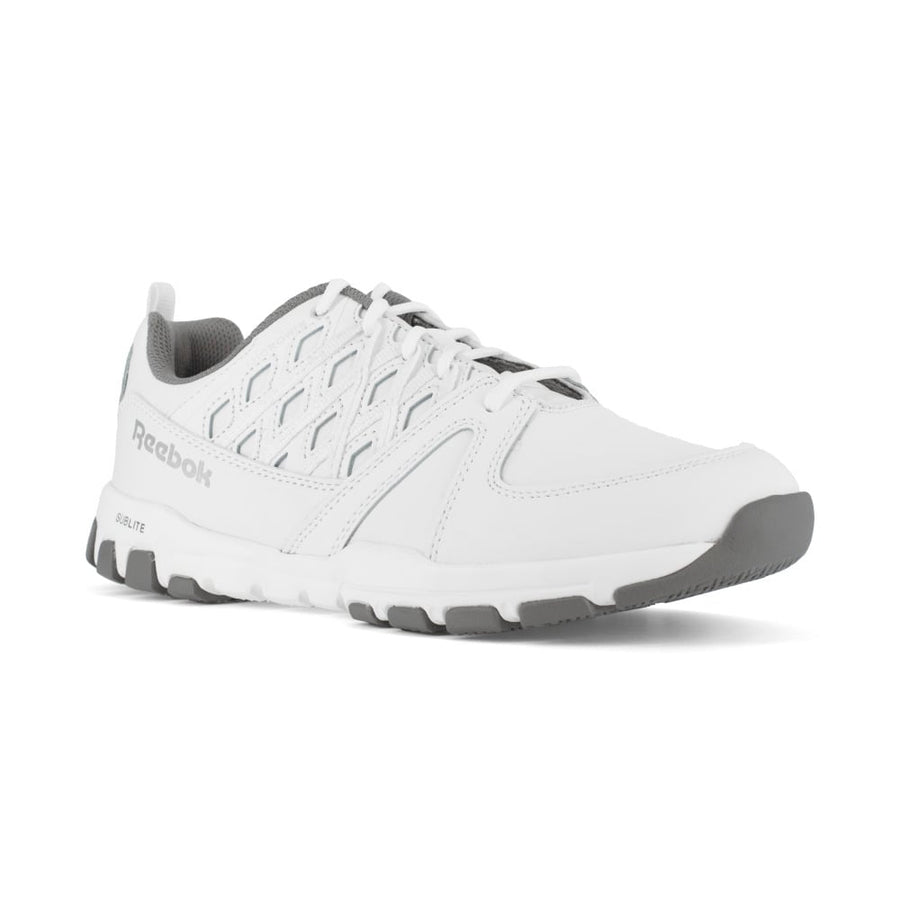 Reebok Work Sublite Soft Toe Athletic Work Shoe White RB4442 Mens Size Available Image 1