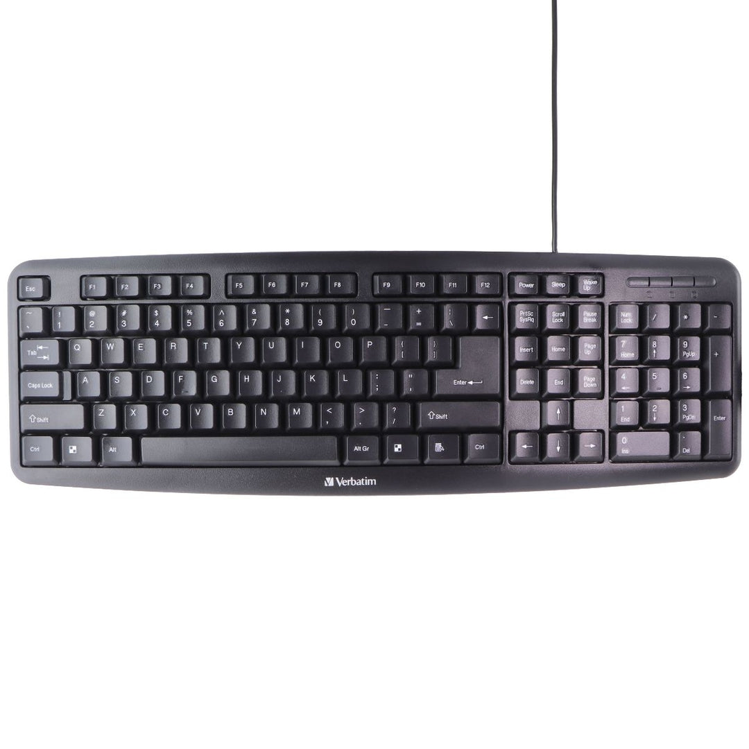 Verbatim Wired USB Keyboard and Mouse Bundle - Black (99202/1702-494) Image 2