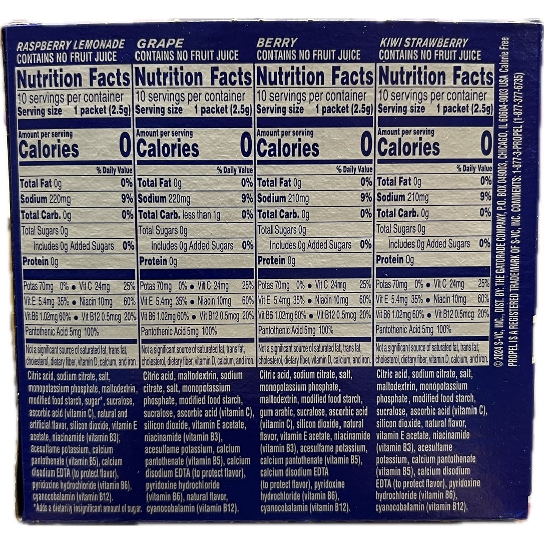 Propel Powder Variety Pack 40 Packets Image 4