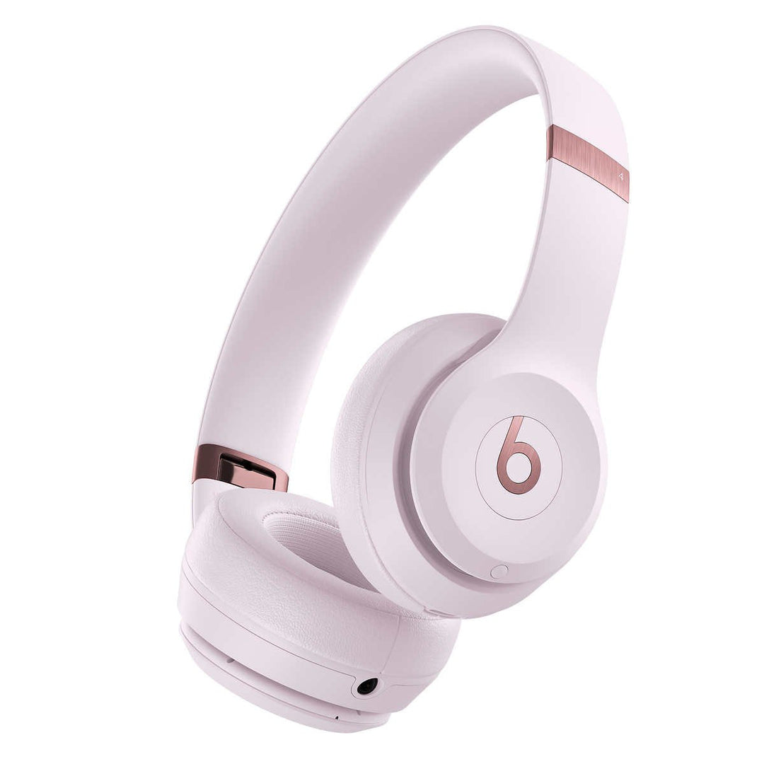 Beats Solo 4 Wireless On-Ear Headphones with AppleCare+ Included Cloud Pink Image 3