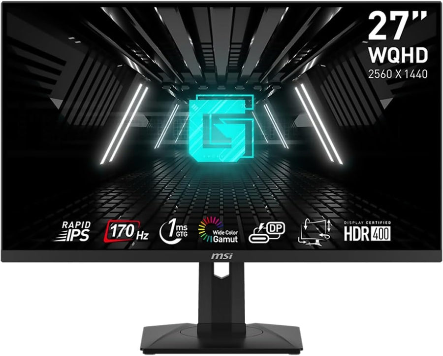 MSI 27" WQHD IPS Nvidia G-Sync Gaming Monitor Image 1