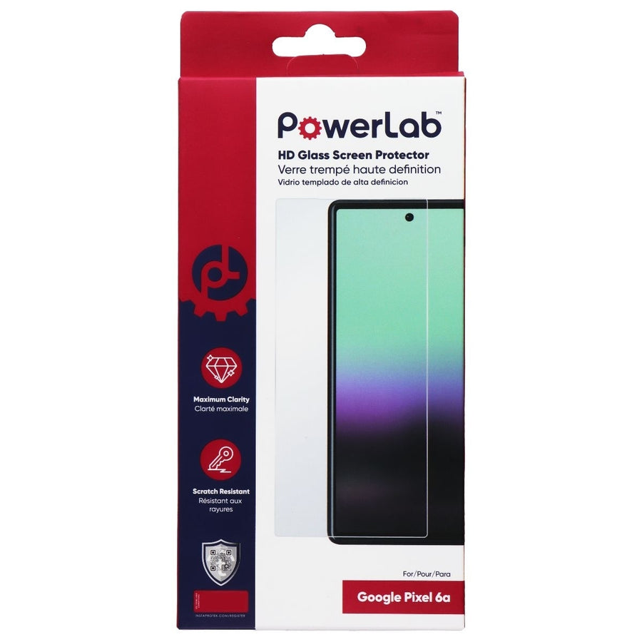 PowerLab HD Glass Screen Protector for Google Pixel 6a Image 1