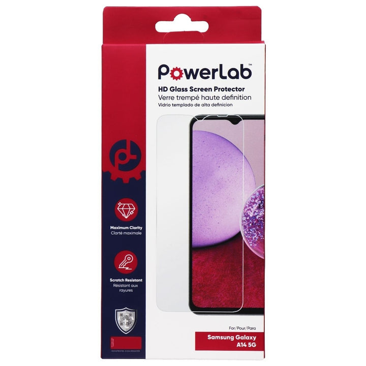 PowerLab HD Glass Screen Protector for Samsung Galaxy A14 5G Image 1