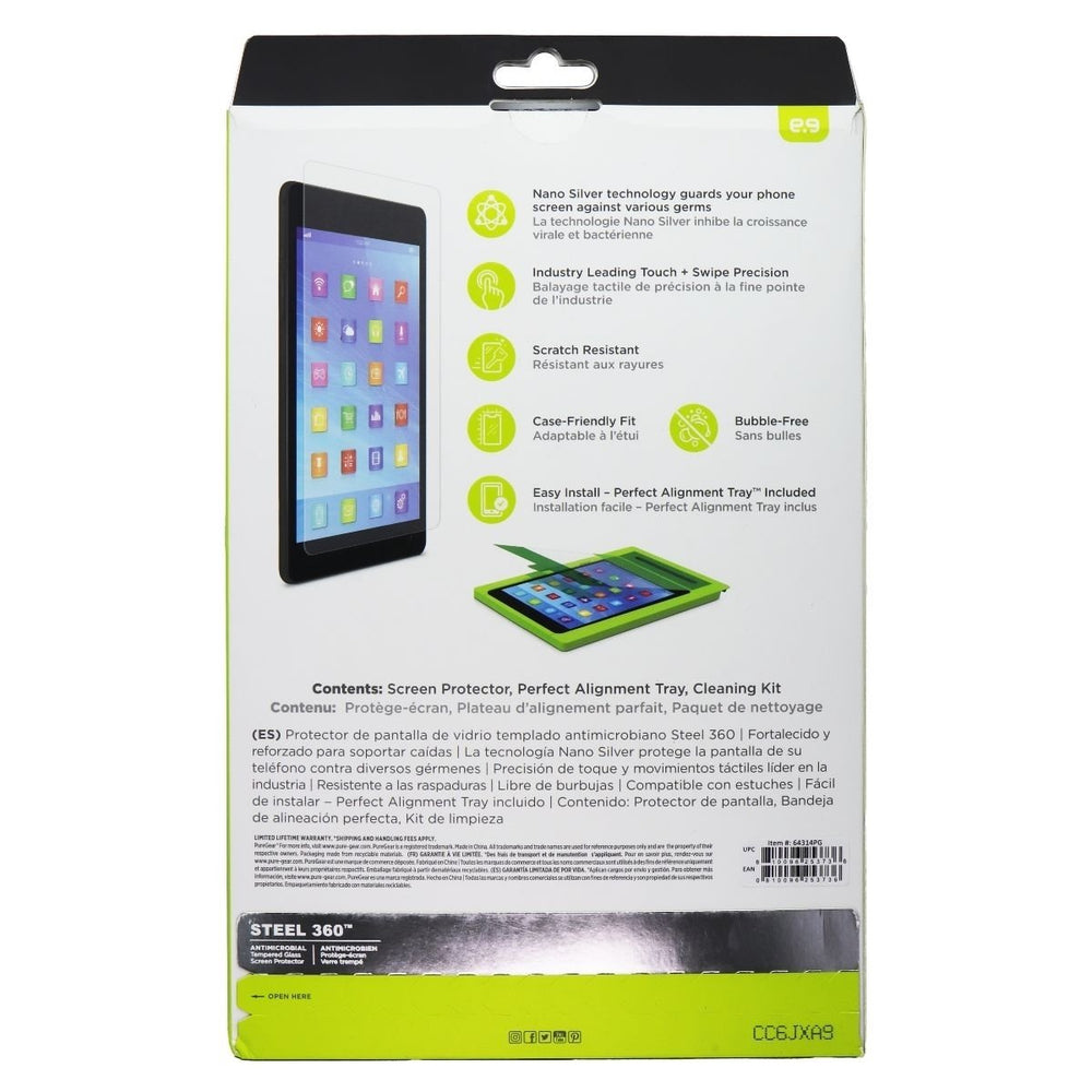 PureGear Steel 360 Screen Protector w/Alignment Tray for iPad (10th Gen) - Clear Image 2