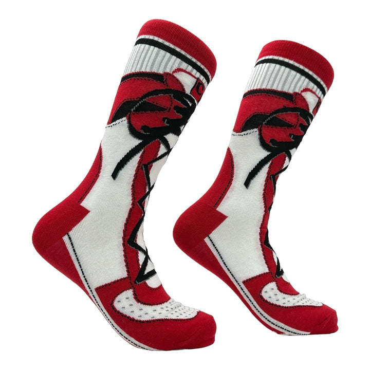 Mens CD High Tops Socks Funny Sarcastic Shoe Graphic Footwear Image 1