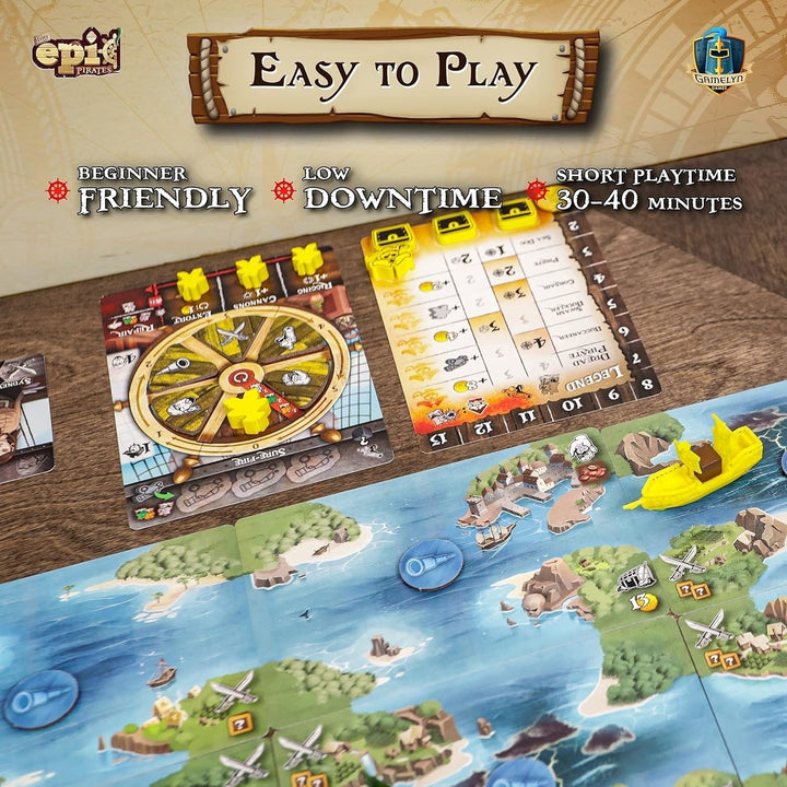 Gamelyn Games Tiny Epic Pirates Strategy Card Game High-Seas Adventure Image 4