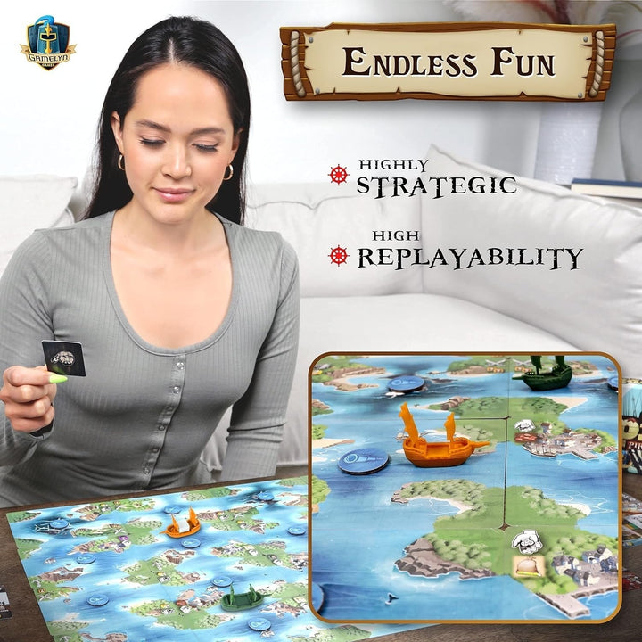 Gamelyn Games Tiny Epic Pirates Strategy Card Game High-Seas Adventure Image 7