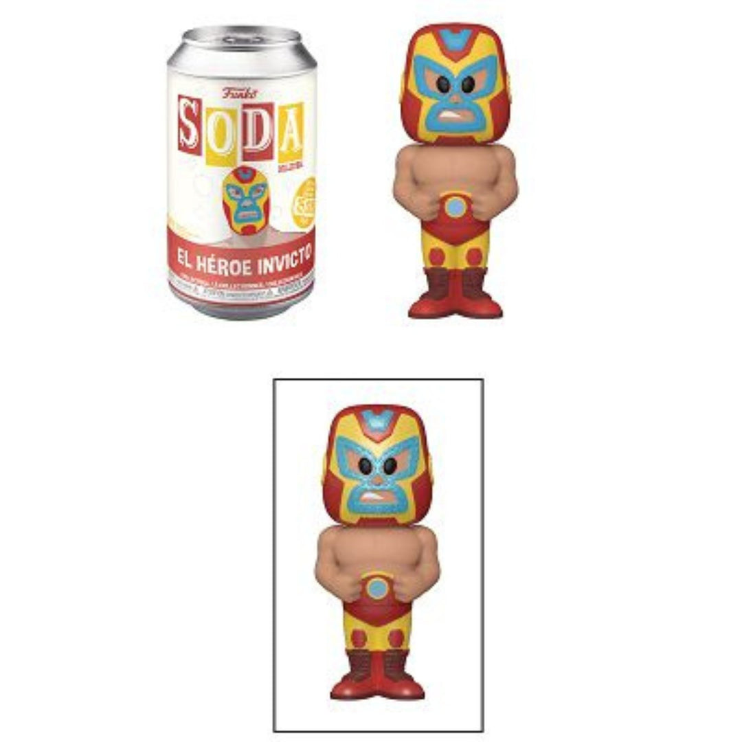 Funko Soda Luchadores Iron Man Lucha Libre Vinyl Figure 4 inches Collector Can Image 3