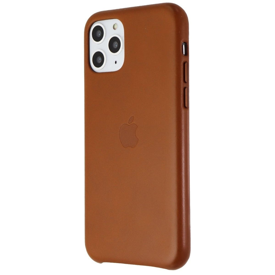 Apple Leather Case for iPhone 11 Pro (5.8-inch) Smartphone - Saddle Brown Image 1