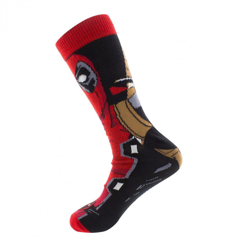 Deadpool Merc with The Mouth 6-Pack Crew Socks Set Image 2