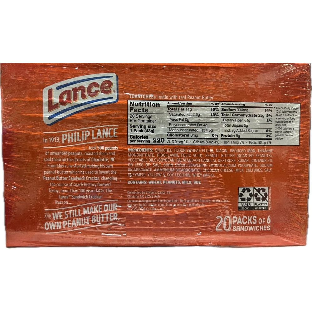 Lance Toast Chee Peanut Butter Crackers (40 Count) Image 2