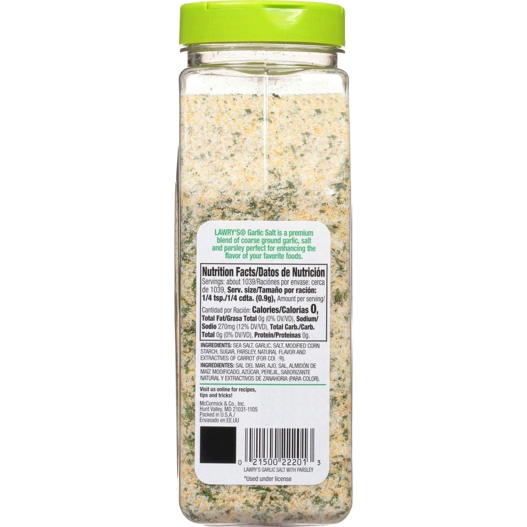 Lawrys Coarse Ground Garlic Salt with Parsley (33 Ounce) Image 3