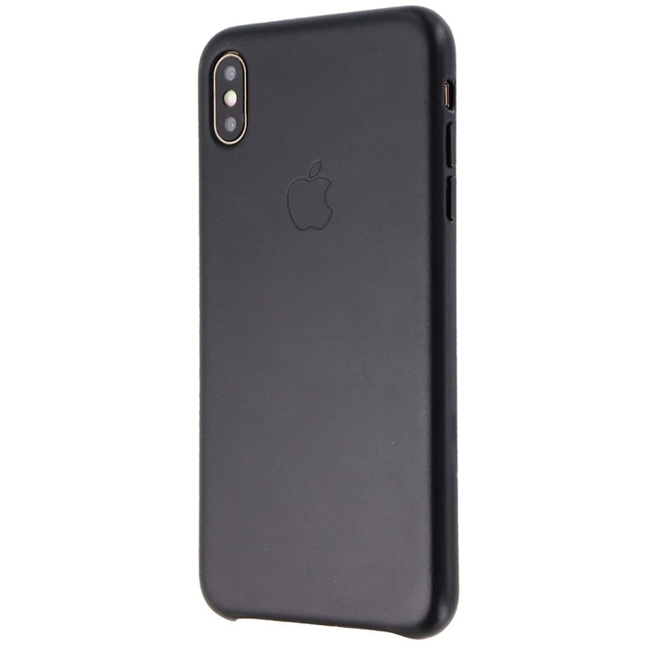 Official Apple Leather Case for Apple iPhone Xs Max - Black (MRWT2ZM/A) Image 1