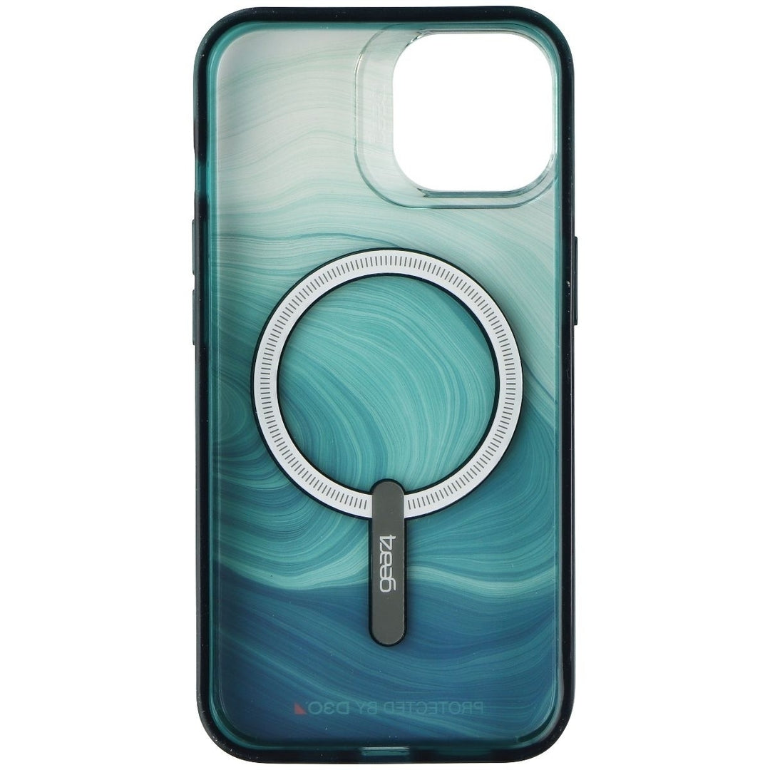 Gear4 Milan Snap Series Case for MagSafe for Apple iPhone 14 - Green Swirl Image 3